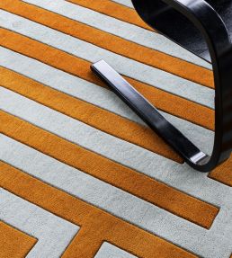 Layered Letters rug Teal Umber LETTL180270 Teal Umber