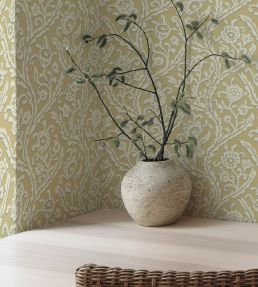 Letti Wallpaper by Josephine Munsey Light Yellow