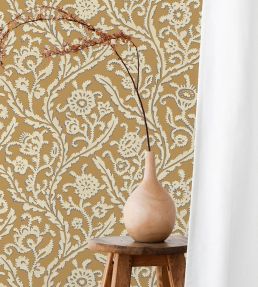 Letti Wallpaper by Josephine Munsey Mustard Yellow