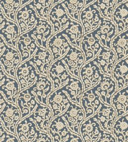Letti Wallpaper by Josephine Munsey Navy and Mustard
