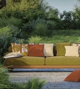 Levadas Cushion 45 x 45cm by Maison Casamance Orange
