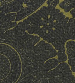 Nantes Overdye Fabric by Lewis & Wood Black/Inca