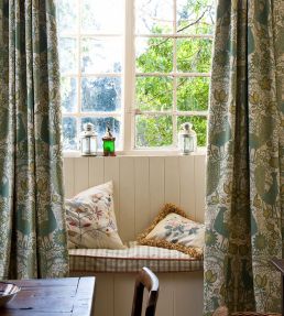 Peacock Fabric by Lewis & Wood Frascati