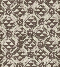 Monochrome Fabric by Lewis & Wood Redwood