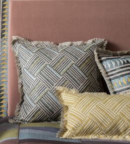 Checkerbox Fabric by Lewis & Wood Cactus