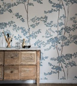 Beech Wallpaper by Lewis & Wood Bluegrass