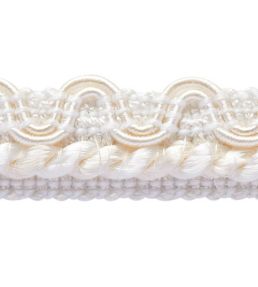 Lezardes Crete Gimp 13mm Trimming by Houles Blanc Ivoire