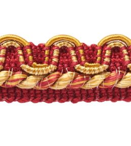 Lezardes Crete Gimp 13mm Trimming by Houles Rouge Or