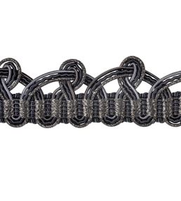 Lezardes Metal Embellished Gimp 18mm Trimming by Houles Ardoise
