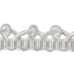 Lezardes Metal Embellished Gimp 18mm Trimming by Houles Silver