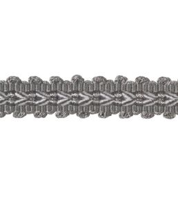 Lezardes Straight Gimp 11mm Trimming by Houles Anthracite