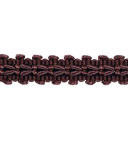 Lezardes Straight Gimp 11mm Trimming by Houles Aubergine