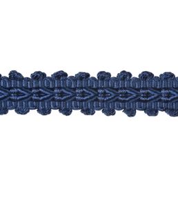 Lezardes Straight Gimp 11mm Trimming by Houles Bleu Cobalt