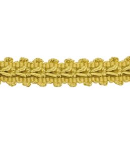 Lezardes Straight Gimp 11mm Trimming by Houles Jaune Safran