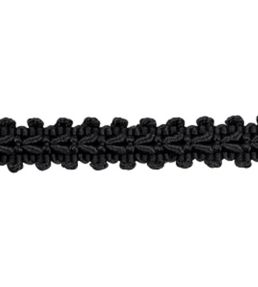 Lezardes Straight Gimp 11mm Trimming by Houles Noir