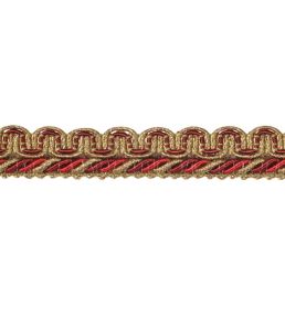 Lezardes Thin Gimp 10mm Trimming by Houles Burgundy