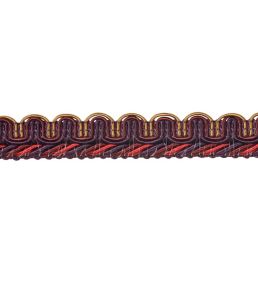 Lezardes Thin Gimp 10mm Trimming by Houles Lie de Vin