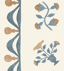 Libertyville Fabric by Lewis & Wood Ginger Denim
