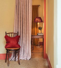Light Weight Plain Linen Fabric by Volga Linen Anniversary Volga Red