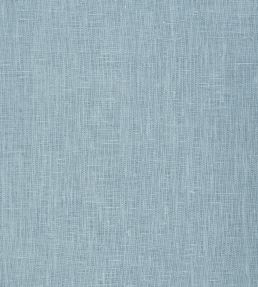 Light Weight Plain Linen Fabric by Volga Linen Porcelain Blue