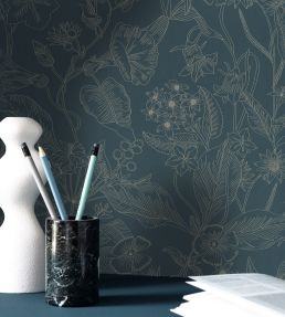 Lightness Wallpaper by Caselio Bleu Or