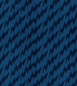 Lightning Bolts Fabric by Ottoline Blue
