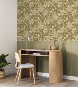 Lignaria Wallpaper by Caselio Vert