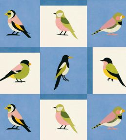 Like a Bird Wallpaper by Coordonne Blue