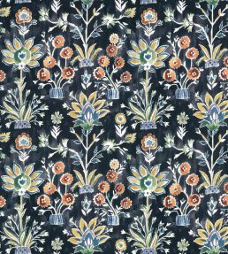 Lilia Print Fabric by Thibaut Ebony