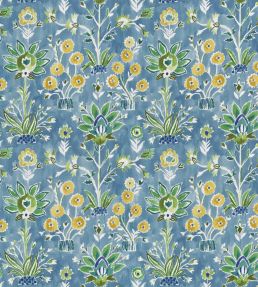 Lilia Print Fabric by Thibaut Sky