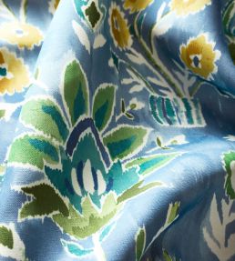Lilia Print Fabric by Thibaut Sky