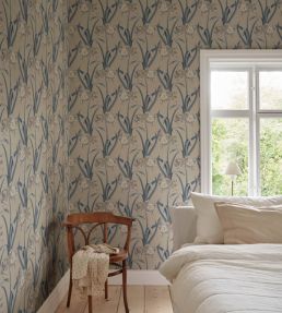 Lilian Wallpaper by Sandberg Blue
