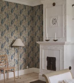 Lilian Wallpaper by Sandberg Blue