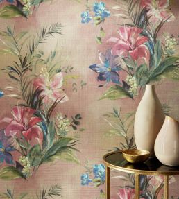 Lilliana Grasscloth Wallpaper by 1838 Wallcoverings Blush