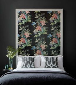 Lilliana Wallpaper by 1838 Wallcoverings Jet