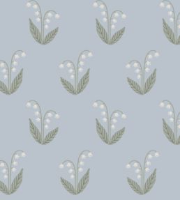 Lilly Wallpaper by Sandberg Light Blue