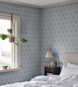 Lilly Wallpaper by Sandberg Light Blue