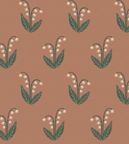 Lilly Wallpaper by Sandberg Terracotta