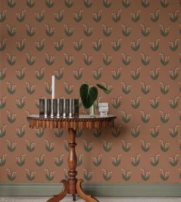 Lilly Wallpaper by Sandberg Terracotta