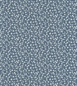 Lily Of The Valley Wallpaper by Casadeco Bleu Nuit