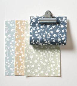 Lily Of The Valley Wallpaper by Casadeco Bleu Nuit