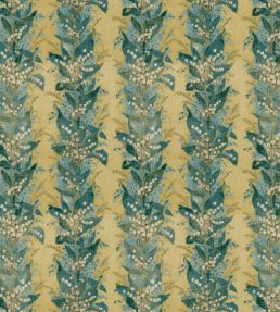 Lily Stripe Fabric by Zoffany Tuscan Yellow