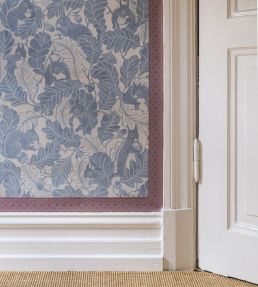 Limerick Wallpaper by Langelid Von Bromssen Smokey Blue