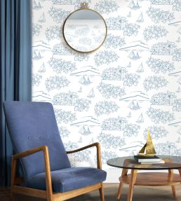 Limoneto Wallpaper by Mini Moderns Chalkhill Blue