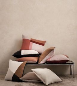 Linara Patchwork Cushion 60 x 40cm by Romo Russet
