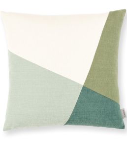 Linara Patchwork Cushion 50 x 50cm by Romo Spruce
