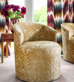 Linden Velvet Fabric by Anna French Mushroom