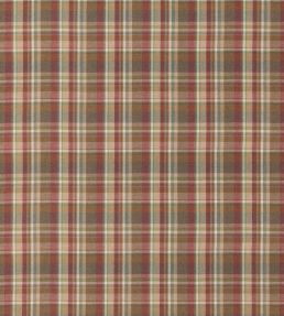Lindisfarne Plaid Fabric by Mulberry Home Red/Gold