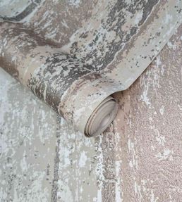 Linea Wallpaper by 1838 Wallcoverings Coral