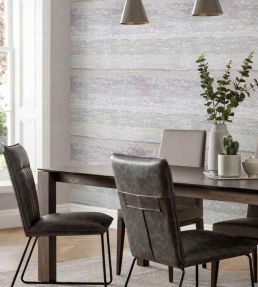 Linea Wallpaper by 1838 Wallcoverings Grey